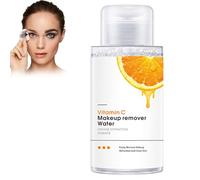 Aceite limpiador de vitamina C de limpieza profunda, 300 ml VC de agua de eliminación de maquillaje, eliminador de maquillaje, limpiador de piel facial para eliminar el maquillaje, deja una sensación