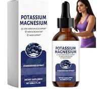Aceite líquido de magnesio de potasio, extracto de cuidado a base de minerales con cuentagotas, fórmula ligera y multiusos, dosificación precisa, textura de aceite líquido, 60 ml