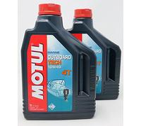 Aceite Lubricante Motores Marinos Fueraborda - Motul Outboard Tech 4T 10W-40, 4 Litros (2x2 Lt)
