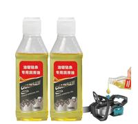 Aceite lubricante para motosierras, aceite sintético multiusos para motosierras de 100 ml, disolvente de penetración profunda para garajes, bisagras de puertas y cortasetos (2 unidades)