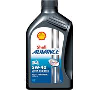 Aceite Scooter Advance Ultra 4T Lubricante Sintético 1L 5W40 SHELL