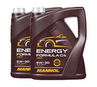 Aceite Mannol 7917 Energía Fórmula C4 5W-30 Acea C4, MB 226.51 , 2x5 Litro