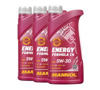 Aceite Mannol 7917 Energía Fórmula C4 5W-30 Acea C4, MB 226.51 , 3x1 Litro