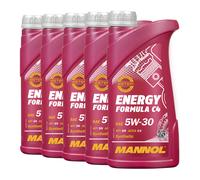 Aceite Mannol 7917 Energía Fórmula C4 5W-30 Acea C4, MB 226.51 , 5x1 Litro
