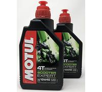 Aceite Moto 4 Tiempos - Motul Scooter 4T 10W-40 MB, 2 litros (2x 1 lt)