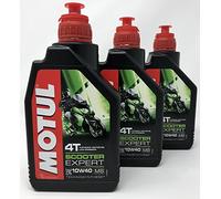 Aceite Moto 4 Tiempos - Motul Scooter 4T 10W-40 MB, 3 litros (3x 1 lt)