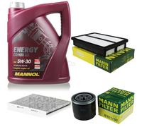 Aceite Motor 5L MANNOL 5W-30 Combi LL+MANN-FILTER Filtro Para Hyundai Tucson JM