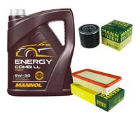 Aceite motor 5L mannol 5W-30 Combi Ll + Mann-Filter filtro para Hyundai IX35 Lm