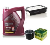 Aceite motor 5L mannol 5W-30 Combi Ll + Mann-Filter filtro para Hyundai IX35 Lm