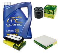 Aceite Motor 5L MANNOL Classic 10W-40 + MANN-FILTER Filtro Para Suzuki Alto V GF