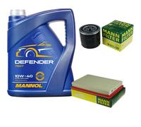 Aceite motor 5L mannol Defender 10W-40 + Mann+Hummel para Hyundai Accent II LC