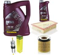 Aceite Motor 6L MANNOL Diesel TDI 5W-30 + MANN-FILTER Filtro Para BMW X1 E84 28I