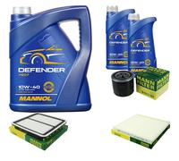 Aceite motor 7L mannol Defender 10W-40 + Mann-Filter para Subaru Interior Bl Bp