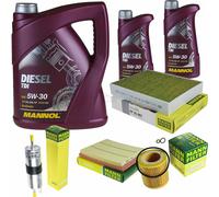 Aceite motor 7L mannol Diesel Tdi 5W-30 + Mann-Filter para BMW 4 Cabriolet F33