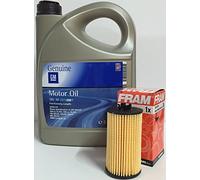 Aceite Motor GM General Motor Oil 5W-30 5 Litros + Filtro Aceite Fram CH10246ECO para Gasolineros 1.2i 16v, 1.4 16v, 1.6 16v, 1.8i 16v, 1.6 CDTi