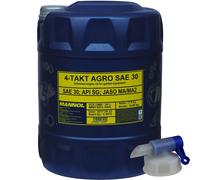 Aceite Motor MANNOL SAE 30 4T AGRO API SG 20 L Con Grifo
