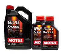 aceite motor MOTUL 8100 X-CESS 5W40 en 7 litros (1x5 lts+ 2x1 lt)