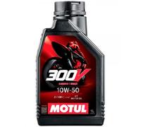 Motul Bidón de aceite 300V Road Racing 10W50 4T 100% síntesis 1L para moto