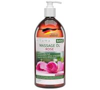 Aceite MyThaiMassage para masaje con aroma Rosa / pétalo de rosa 1 Litro (1000 ml) - Aceite aromático para masajes Thai Wellness Spa