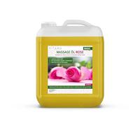 Aceite MyThaiMassage para masaje con aroma Rosa/pétalo de rosa 5 Litro (5000 ml) - Aceite aromático para masajes Thai Wellness Spa