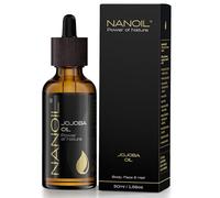 Aceite de jojoba Nanoil Jojoba Oil 50ml - natural, prensado en frío y sin refinar para el cuidado de la cara, el cuerpo y el cabello