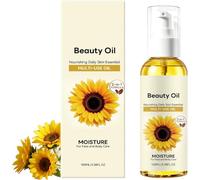 Aceite Nutritivo Multiusos d/e Girasol, Aceite Reparador Hidratante de Larga Duración, Extracto Natural de Girasol, Hidratación Duradera, Para Rostro, Cuerpo y Cabello 100 ml（1pc）