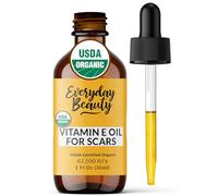 Aceite orgánico de vitamina E para Scars - USDA Certified 100% All Natural Planta Based 1 oz - Light and Unscented Great for Facial Scars After Surgery - Reduce las arrugas, antienvejecimiento, luces