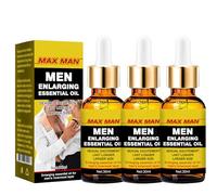 Aceite para agrandar el pene, aceite de masaje para hombres, aumento del grosor del pene, aumento del tamaño del pene, mejora la erección y retrasa la eyaculación. (Gelb,3PC)