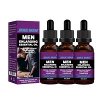 Aceite para agrandar el pene, aceite de masaje para hombres, aumento del grosor del pene, aumento del tamaño del pene, mejora la erección y retrasa la eyaculación. (Lila,3PC)