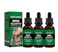 Aceite para agrandar el pene, aceite de masaje para hombres, aumento del grosor del pene, aumento del tamaño del pene, mejora la erección y retrasa la eyaculación. (Grün,3PC)