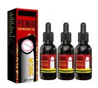 Aceite para agrandar el pene, aceite para agrandar el crecimiento masculino, aceite para penes grandes, aceite para aumentar la potencia del pene más rápido para hombres de 10 ml (M,3PC)