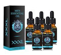Aceite para agrandar el pene, aceite para agrandar el pene más rápido para hombres, aceite para masajes para hombres, energía para el cuidado, retraso del rendimiento, aumento de la fuerza (M,5PC)