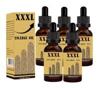 Aceite para agrandar el pene, aumento del engrosamiento del pene, aumento del tamaño del pene para hombres, aceite para aumentar la potencia, 10 ml (M,5PC)