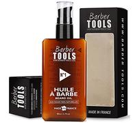 Aceite para barba | N°1 | con aceites 100% naturales 80ml - Promueve el crecimiento de la barba - Con aceite RICIN, 7 aceites vegetales y 3 aceites esenciales y vitamina E - BARBER TOOLS -