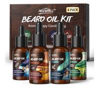 Aceite para Barba, Regalo Natural de Aceite para Barba para Hombres, Aroma de Sándalo, Cedro, Salvia y Naranja Dulce, con Aceite de Jojoba y Argán, Hidratante, Suavizante, Crecimiento y Acondicionador