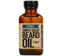Aceite para barba Simply Great - Aceite para barba con aroma a COCO - Acondicionador para barba 3 oz de fαcil aplicaciσn - Natural - Cuidado vega