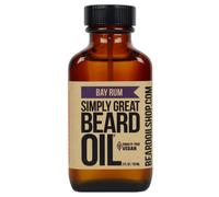 Aceite para barba Simply Great - Aceite para barba con aroma a ron de laurel - Acondicionador para barba de 85 ml (f cil aplicaci n) - Natural -
