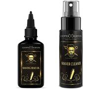 Aceite para cabezales de afeitado y limpiador de cabezales de afeitado como SET ECONÓMICO para maquinillas de afeitar | Cuidado del cabezal de afeitado COOPER & BURTON (ACEITE + LIMPIADOR)