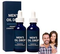 Aceite para hombres, gotas de efecto retardado para una larga duración, aceite instantáneo para hombres, resultados de acción rápida, aumenta tu resistencia y confianza al instante (2 piezas)
