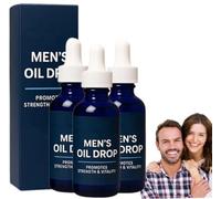Aceite para hombres, gotas de efecto retardado para una larga duración, aceite instantáneo para hombres, resultados de acción rápida, aumenta tu resistencia y confianza al instante (3 piezas)