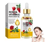 Aceite para la piel con vitamina E, 60 ml, aceite de cuidado multiusos para rostro y cuerpo, textura suave e hidratante
