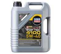 LIQUI MOLY Aceite de motor Top Tec 4100 5W-40 5 L para Dodge, Ferrari, Fiat, Ford y Kia