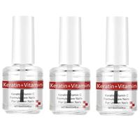 Aceite para uñas y cutículas con queratina y vitamina C: hidratación profunda con proteína de queratina para mejorar uñas agrietadas y cutículas rígidas