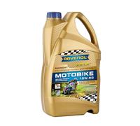 Aceite RAVENOL Racing 4-T Motobike SAE 10W-50-4 L | Lubricante totalmente sintético para motos 4T