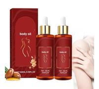 Aceite reafirmante corporal, aceite hidratante y reafirmante para mujeres, aceites corporales después de la ducha con rosa, hidratante y de rápida absorción, piel radiante para mujeres (2 pcs)