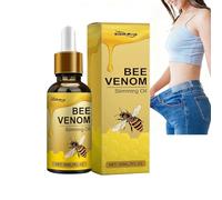 Aceite Reafirmante de Veneno de Abeja,Esencia de Veneno de Abeja,Contorno Adelgazante, Tonifica y Refuerza la Piel para Masaje de Cuerpo para Mujeres Hombres