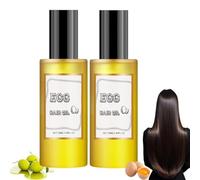 Aceite Reparador Capilar Con ProteíNa De Huevo, SéRum Reparador Para Cabello Seco, DañAdo Y Con Frizz, Nutre Y Fortalece, Apto Para Todo Tipo De Cabello,2pcs