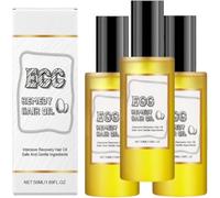 Aceite reparador capilar intensivo con proteína de huevo, aceite de huevo natural y proteína concentrada, para cabello dañado y puntas abiertas.