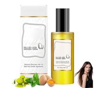 Aceite reparador intensivo para el cabello con proteína de huevo - Tratamiento nutritivo profundo para cabello seco y dañado - Devuelve la suavidad y el brillo con aceites naturales (1Piezas)