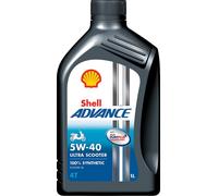 Aceite Scooter Advance Ultra 4T Lubricante Sintético 1L 5W40 SHELL